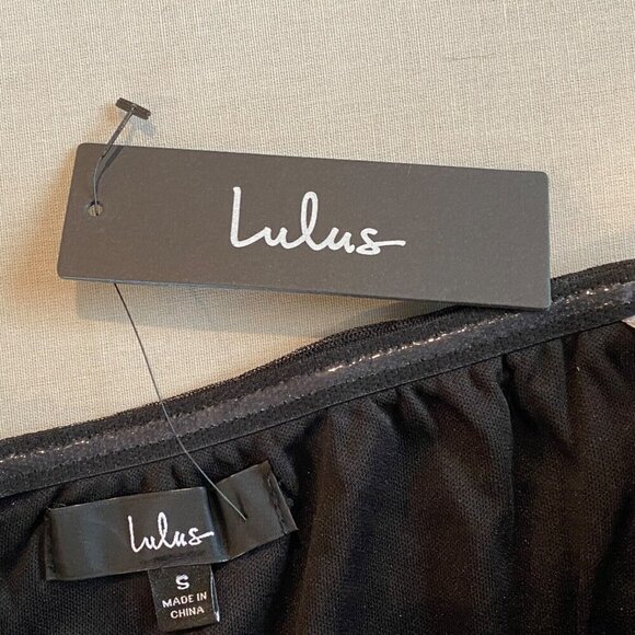 Lulus Tulle Strapless Maxi Dress Black Lined Wedding Prom Gala - Picture 12 of 15